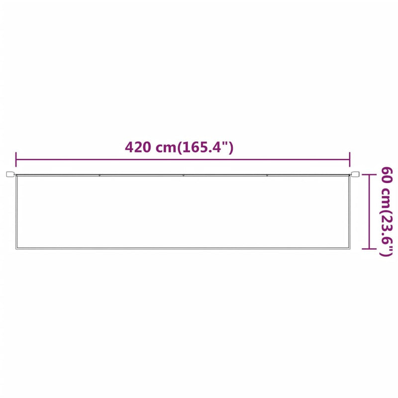 vidaXL Vertical Windscreen in Oxford Fabric 100x420 cm Light Green - Image 33 of 41
