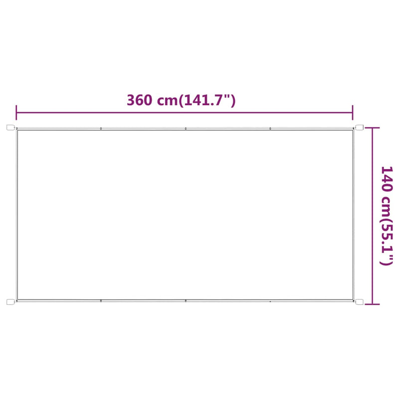 vidaXL Vertical Oxford Fabric Wind Screen 60x360 cm Light Green - Image 20 of 22