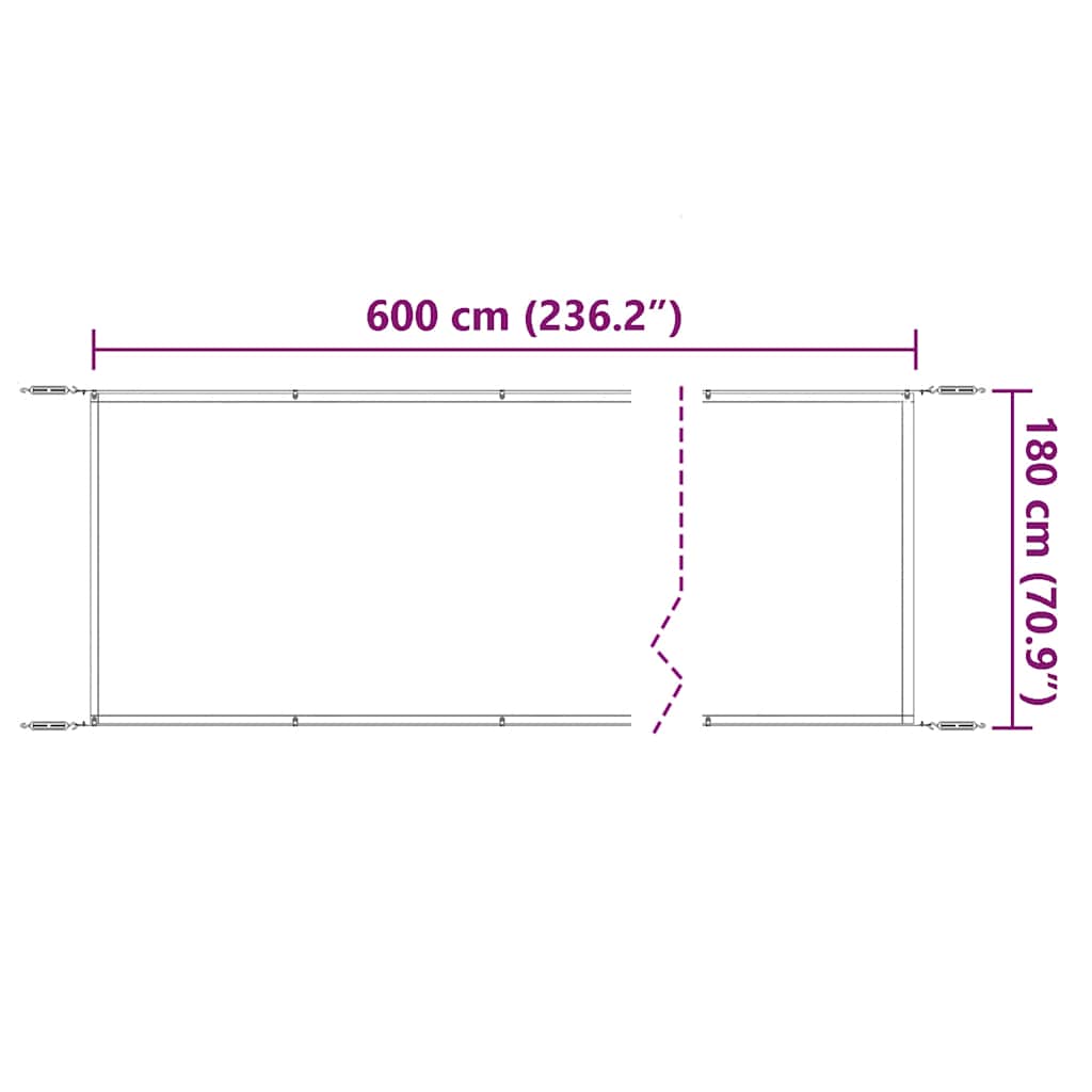 vidaXL Vertical Windbreak in Oxford Fabric 100x600 cm Light Green - Image 37 of 42
