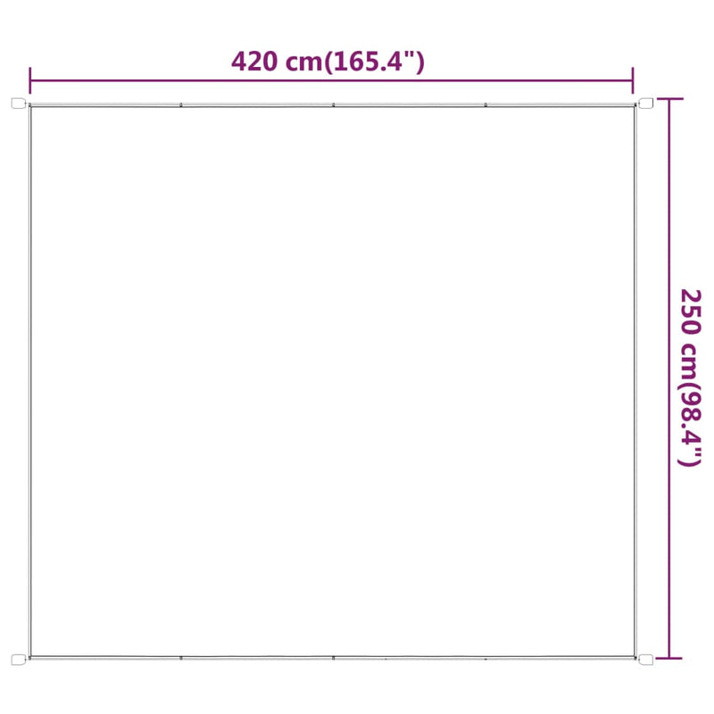 vidaXL Vertical Windscreen in Oxford Fabric 100x420 cm Light Green - Image 37 of 41