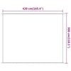 vidaXL Vertical Windscreen in Oxford Fabric 100x420 cm Light Green - Image 18 of 41
