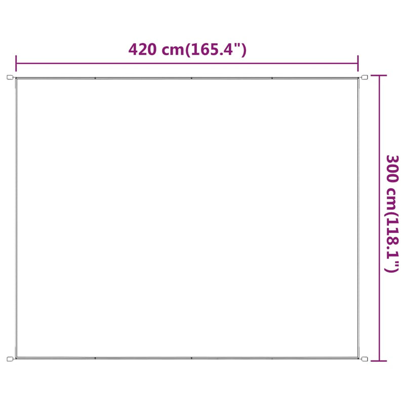 vidaXL Vertical Windscreen in Oxford Fabric 100x420 cm Light Green - Image 18 of 41