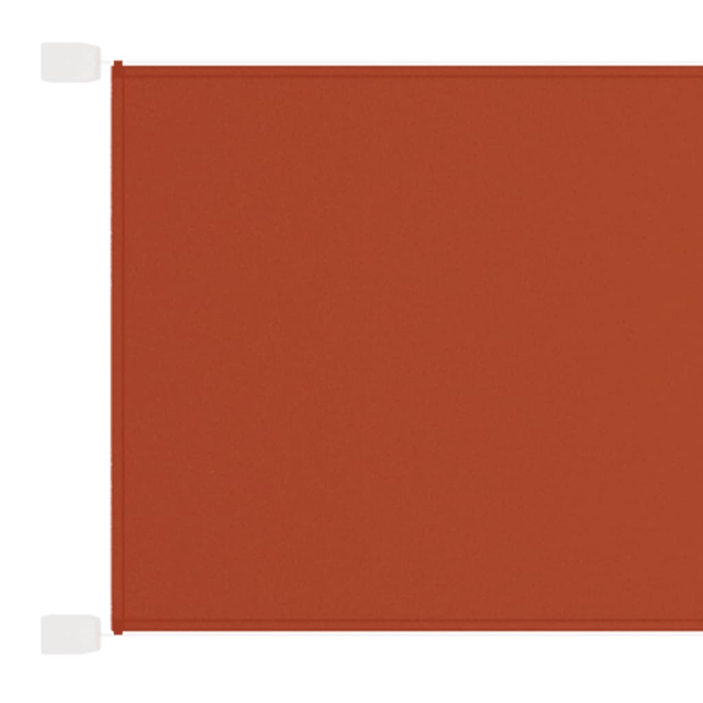 vidaXL Vertical Windbreak Oxford Fabric 140x360 cm Terracotta - Image 3 of 11