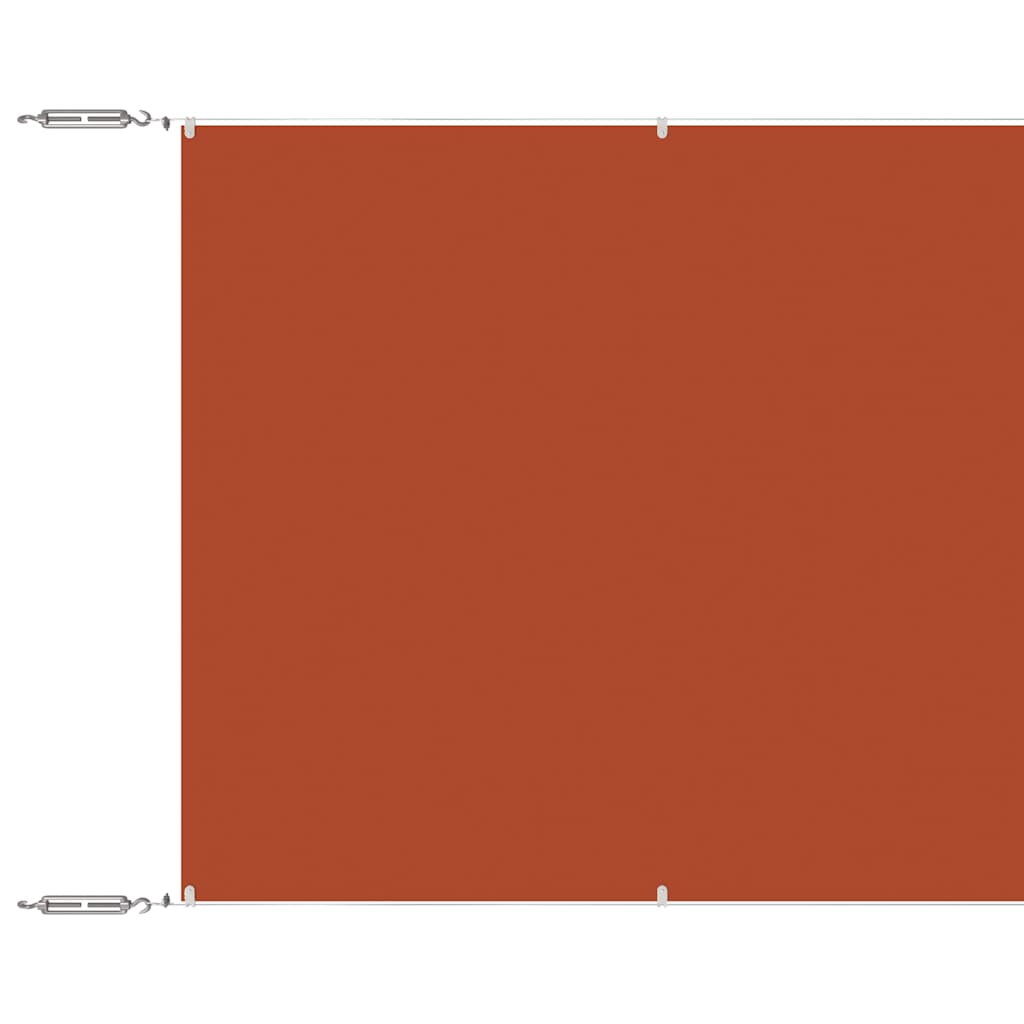 vidaXL Paravento Verticale in Tessuto Oxford 140 x 800 cm Terracotta - Image 2 of 6