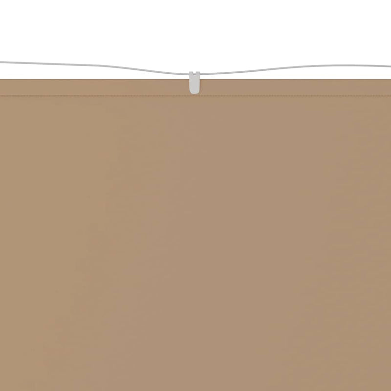 vidaXL Vertical Oxford Fabric Screen 60x1200 cm Taupe - Image 3 of 6