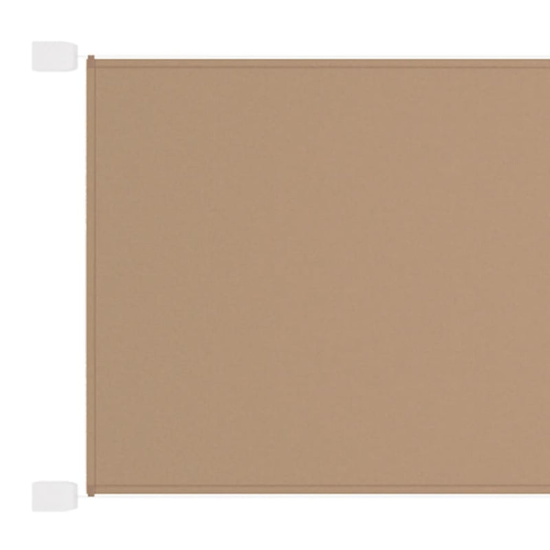 vidaXL Vertical Windbreak, Oxford Fabric, 140x420 cm, Taupe Grey - Image 3 of 11