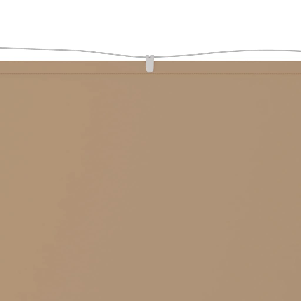 vidaXL Vertical Windbreak, Oxford Fabric, 140x420 cm, Taupe Grey - Image 6 of 11