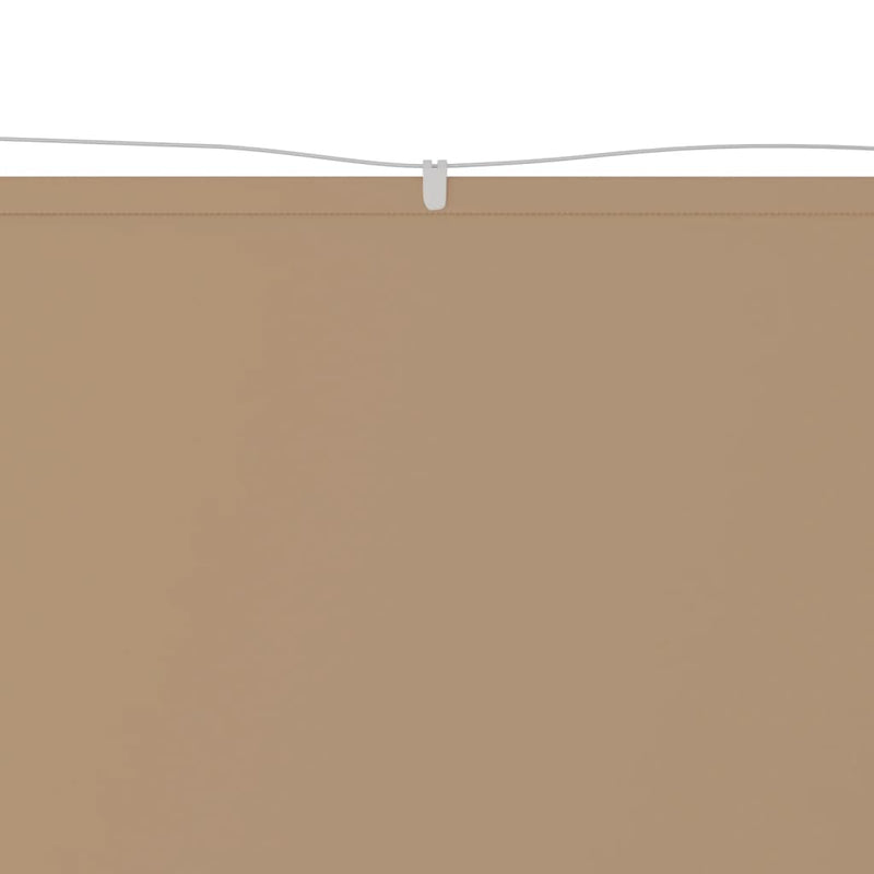 vidaXL Vertical Windbreak, Oxford Fabric, 140x420 cm, Taupe Grey - Image 6 of 11