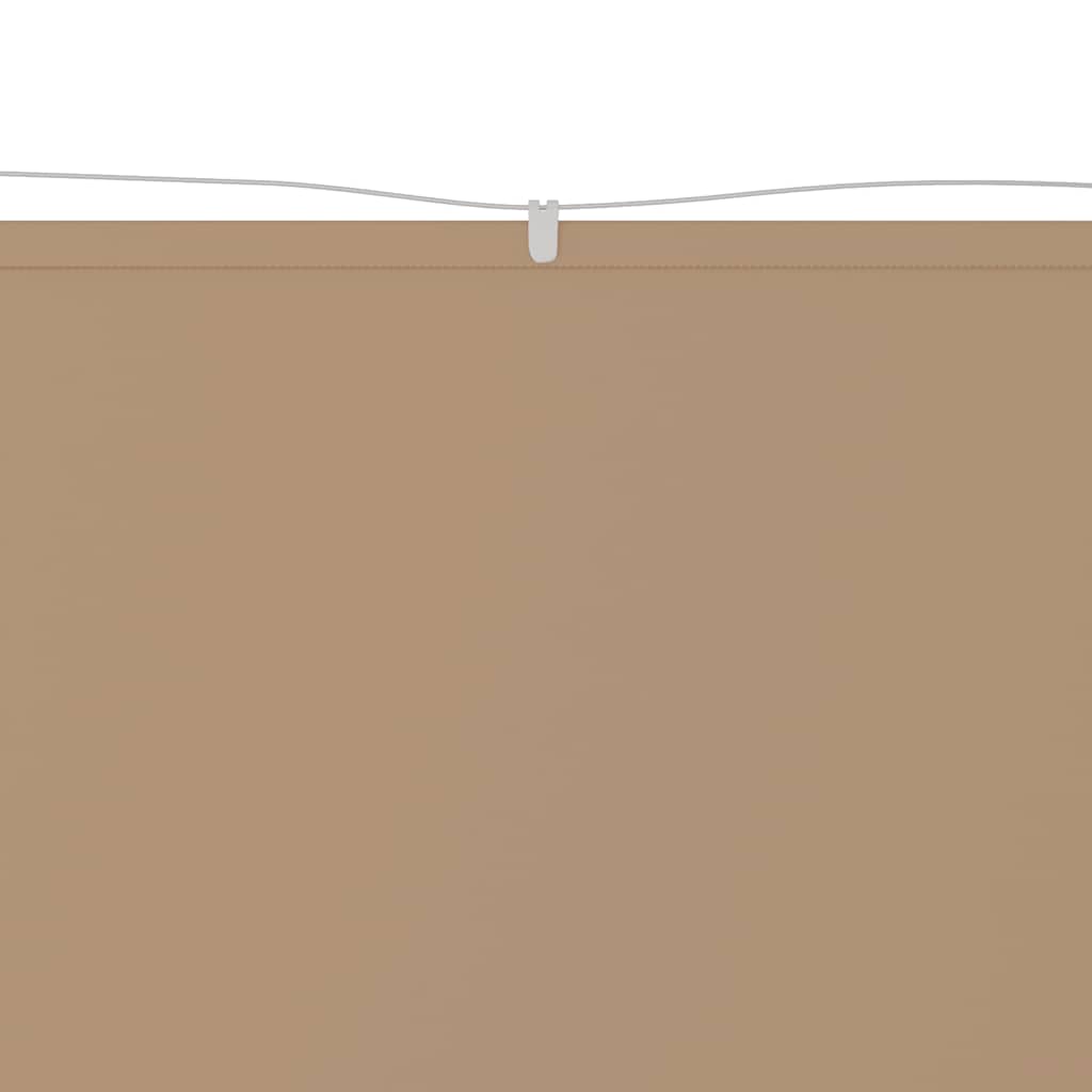 vidaXL Vertical Windbreak, Oxford Fabric, 140x420 cm, Taupe Grey - Image 5 of 11
