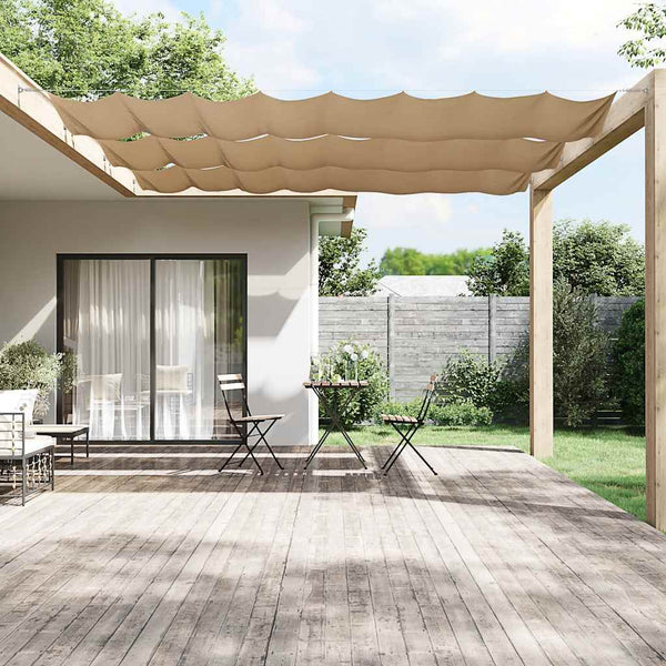 Paravento Verticale Tessuto Oxford 140x600 cm Grigio Talpa - immagine 2 | SolPatio