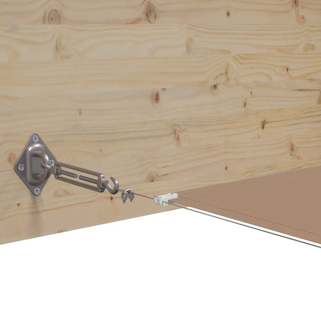 vidaXL Paravento Verticale in Tessuto Oxford 100x1000 cm Tortora - Image 7 of 12