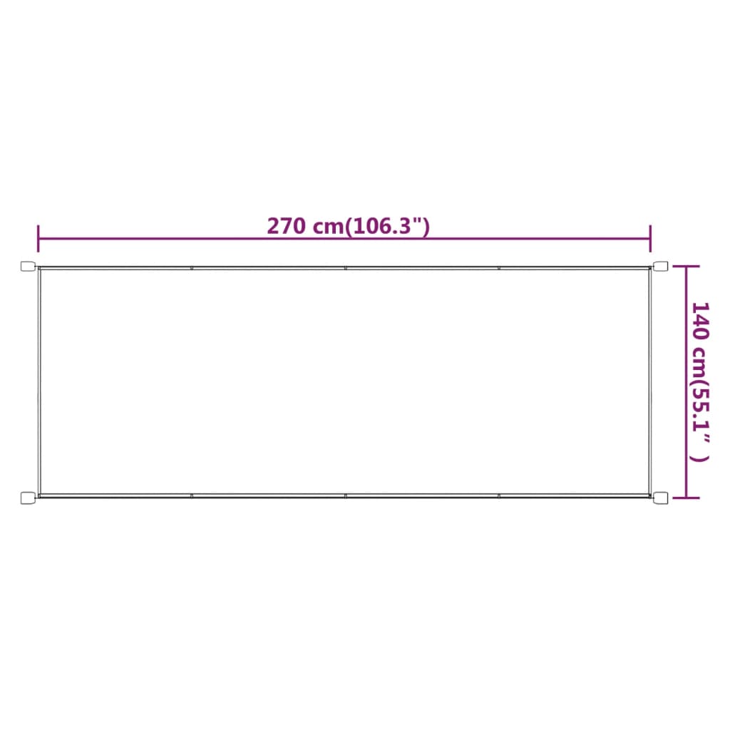vidaXL Vertical Screen Oxford Fabric 60x270 cm Blue - Image 13 of 16