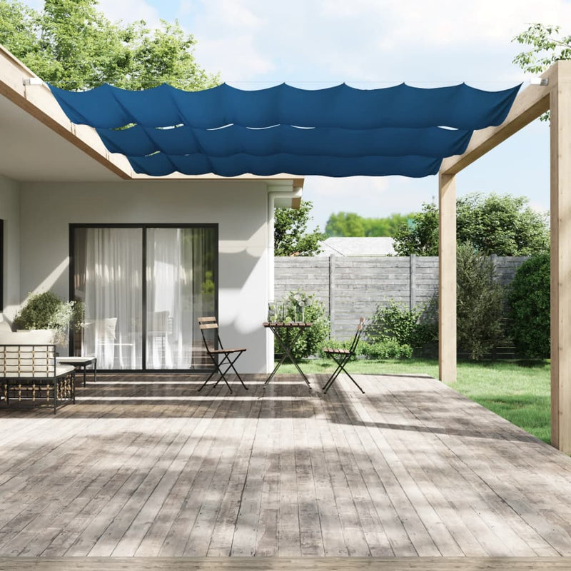 vidaXL Parasol vertical de tela Oxford 60 x 420 cm Azul - Image 2 of 10