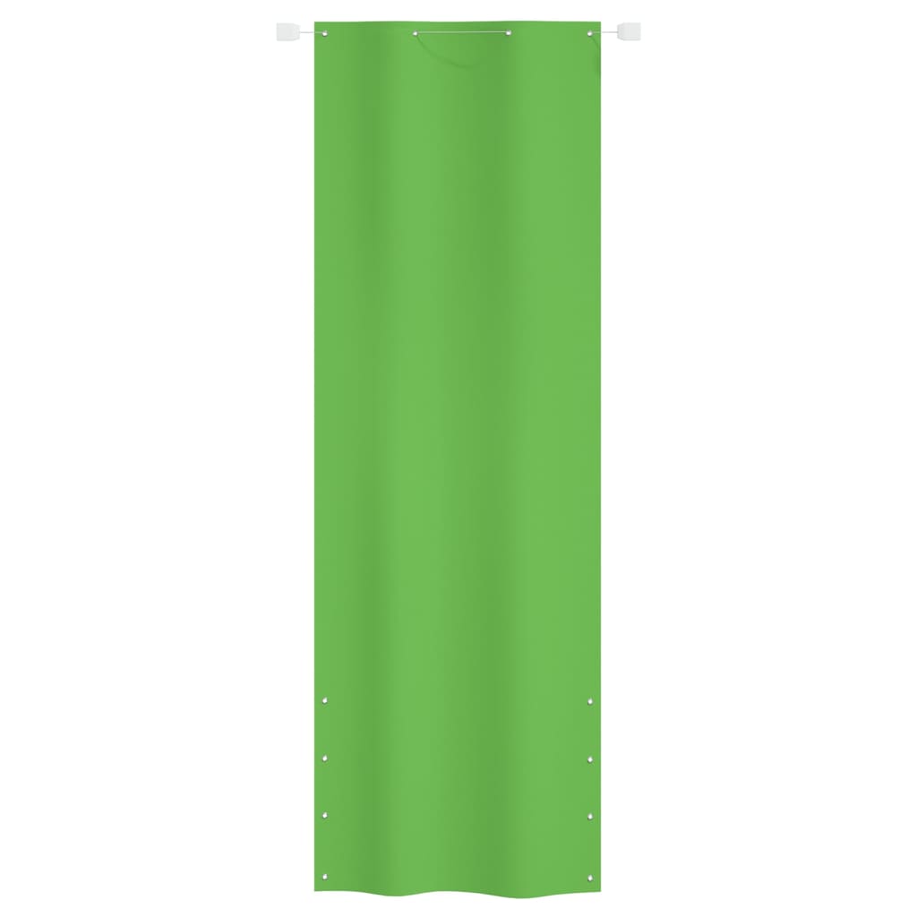 Paravento per Balcone Tessuto Oxford 80×240 cm Verde Chiaro - Image 1 of 4