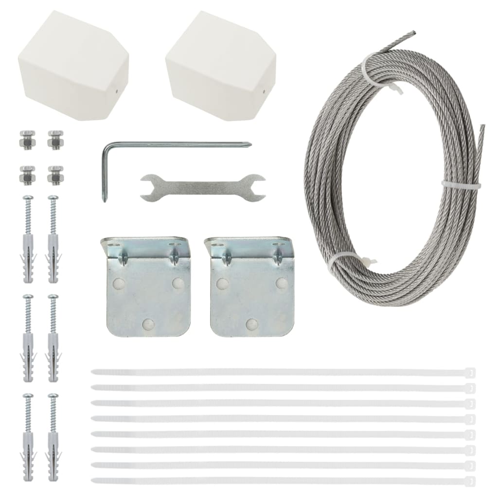 Paravento per Balcone SolPatio Verde Chiaro 100x240 cm in Tessuto Oxford - Image 10 of 16