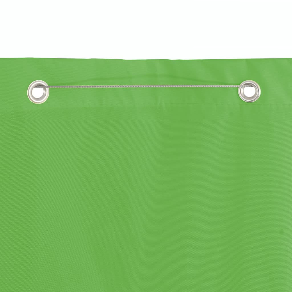 vidaXL Balcony Screen, Water-Resistant Oxford Fabric, 120x240 cm, Light Green - Image 6 of 12