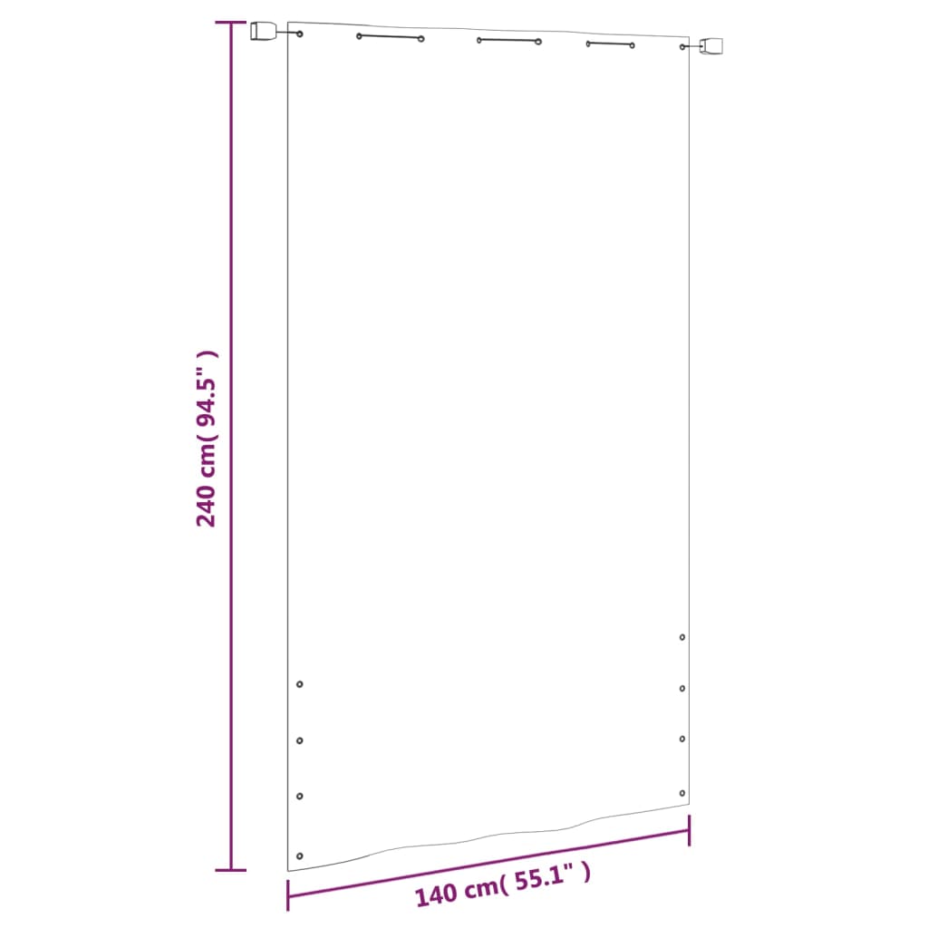 vidaXL Balcony Screen, Water-Resistant Oxford Fabric, 120x240 cm, Light Green - Image 10 of 12