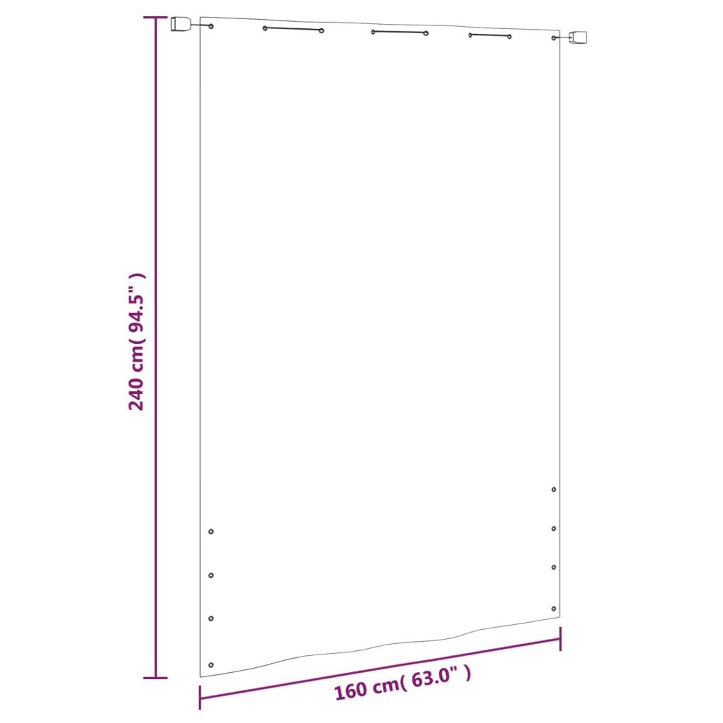 vidaXL Balcony Screen, Water-Resistant Oxford Fabric, 120x240 cm, Light Green - Image 12 of 12