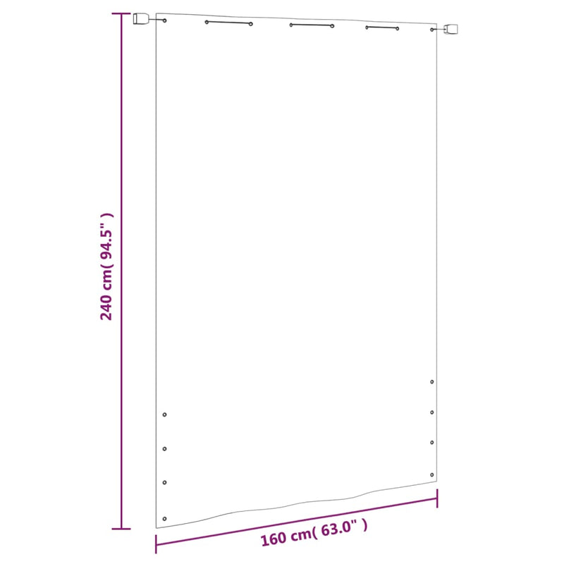 vidaXL Balcony Screen, Water-Resistant Oxford Fabric, 120x240 cm, Light Green - Image 12 of 12