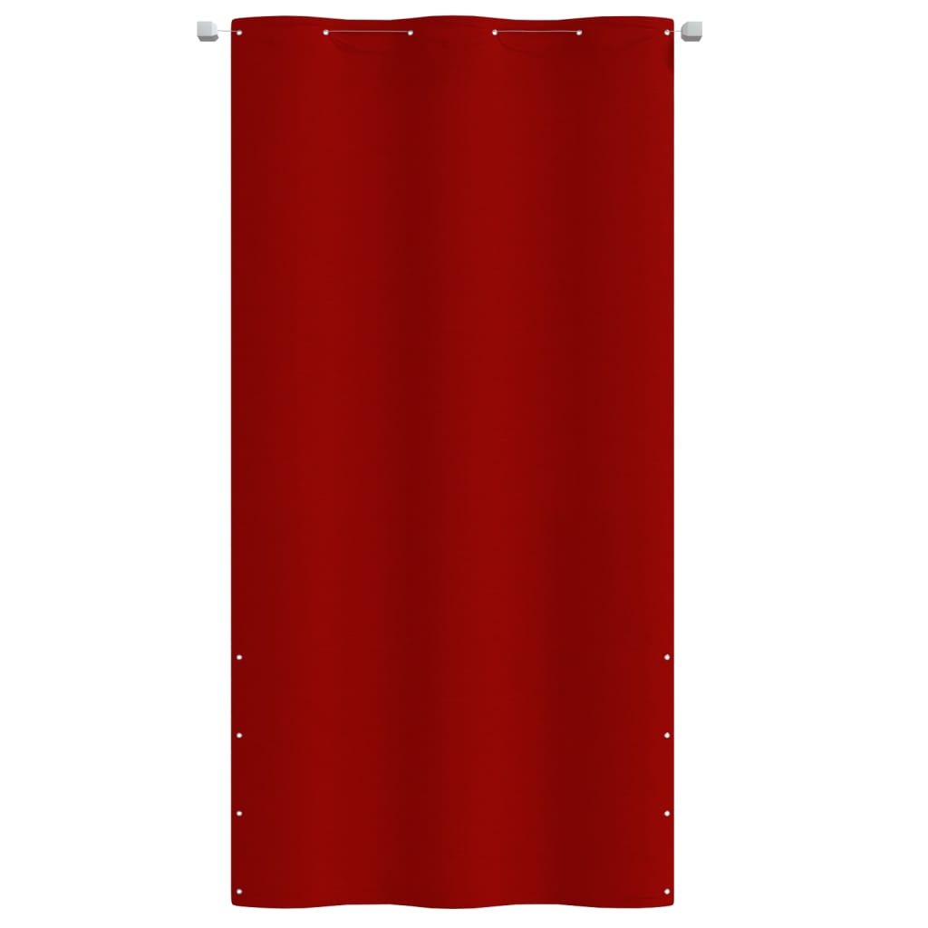 vidaXL Cortavientos para Balcón de Tejido Oxford Resistente al Agua y UV, 120x240 cm, Rojo - Image 1 of 6