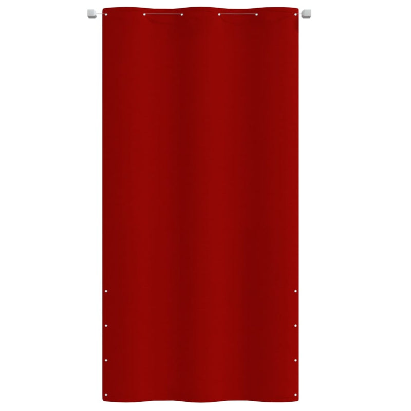 vidaXL Cortavientos para Balcón de Tejido Oxford Resistente al Agua y UV, 120x240 cm, Rojo - Image 1 of 6