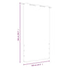 vidaXL Cortavientos para Balcón de Tejido Oxford Resistente al Agua y UV, 120x240 cm, Rojo - Image 6 of 6