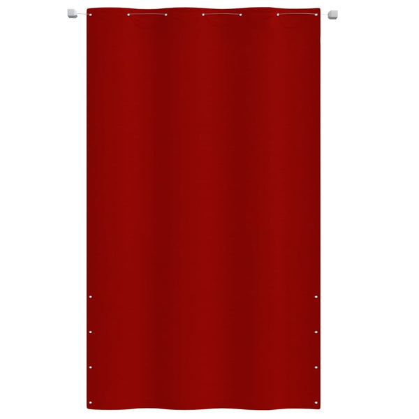 Paravento per Balcone in Tessuto Oxford Resistente all'Acqua e UV, 120x240 cm, Rosso - immagine 2 | SolPatio