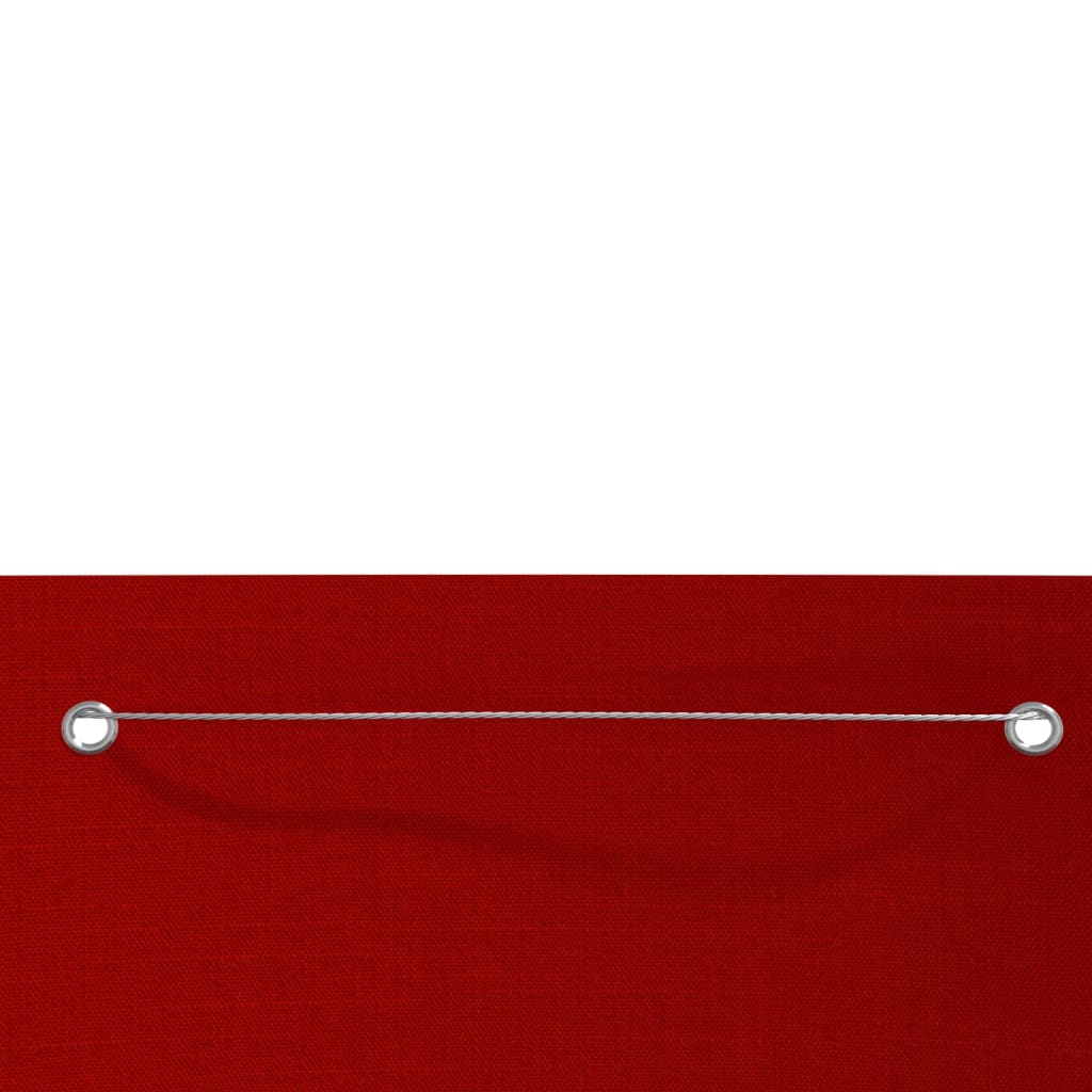 vidaXL Paravento per Balcone Rosso 140x240 cm in Tessuto Oxford - Image 2 of 3