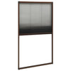 vidaXL Zanzariera Plissettata Finestre in Alluminio Marrone 80x160 cm - Image 2 of 6