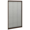 vidaXL Zanzariera Plissettata Finestre in Alluminio Marrone 80x160 cm - Image 3 of 6