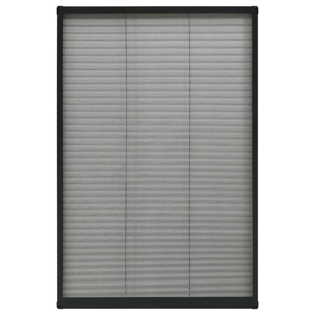 Zanzariera Plissettata Finestre Alluminio Antracite 120x120 cm - immagine 2 | SolPatio - Image 2 of 6