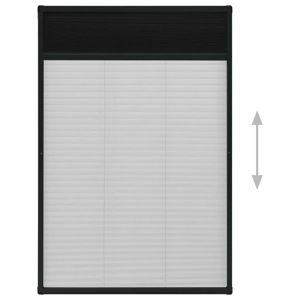 Zanzariera Plissettata Finestre Alluminio Antracite 120x120 cm - immagine 4 | SolPatio - Image 4 of 6