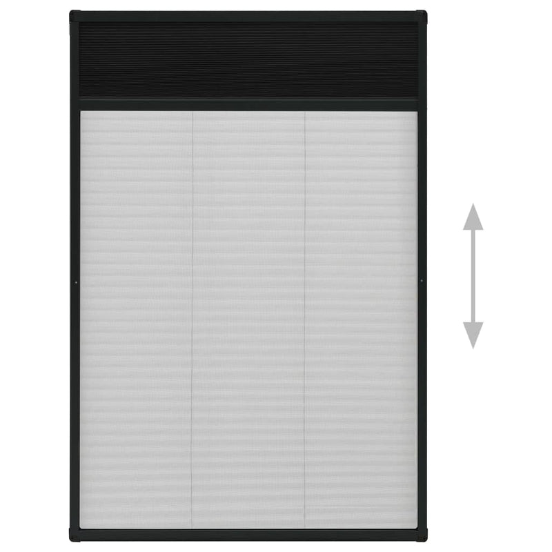 Zanzariera Plissettata Finestre Alluminio Antracite 120x120 cm - immagine 4 | SolPatio - Image 4 of 6