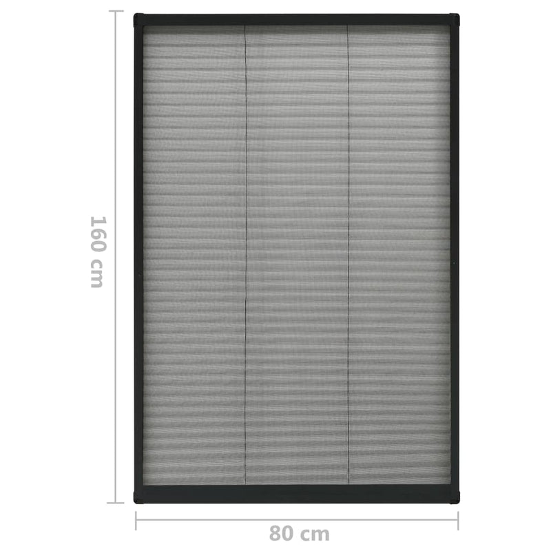 Zanzariera Plissettata Finestre Alluminio Antracite 120x120 cm - immagine 6 | SolPatio - Image 6 of 6
