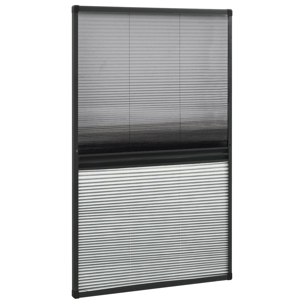vidaXL Zanzariera Plissettata per Finestra con Tendina 80x160 cm, Antracite - Image 3 of 6