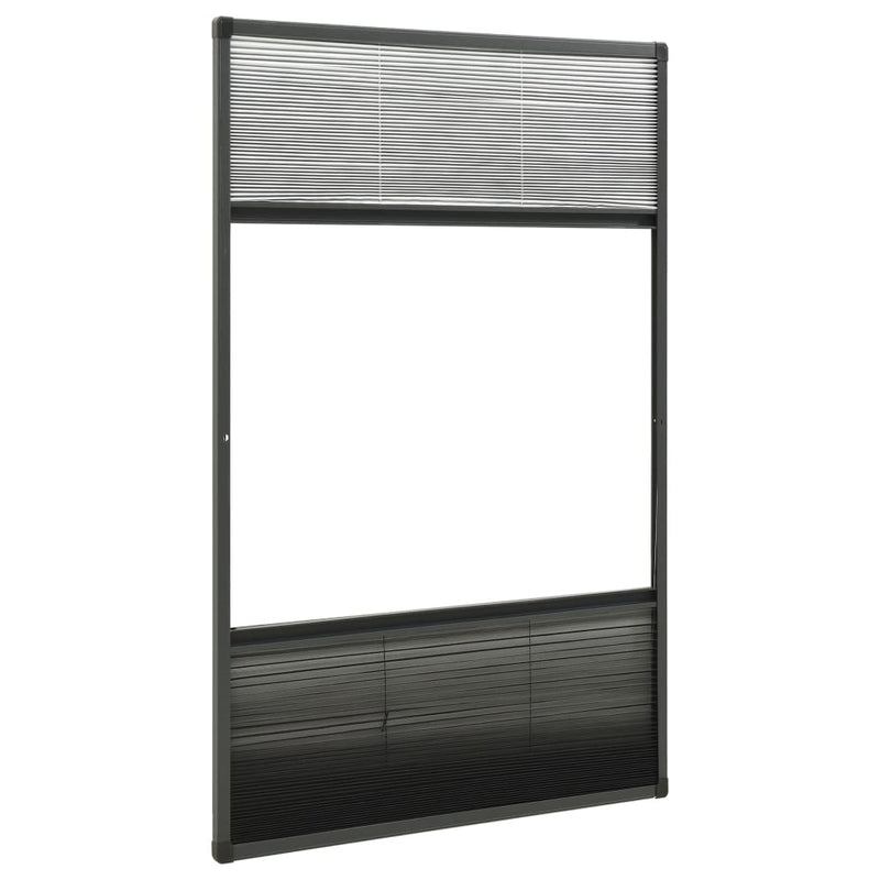 vidaXL Zanzariera Plissettata per Finestra con Tendina 80x160 cm, Antracite - Image 4 of 6