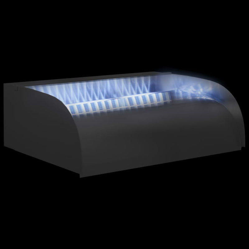 SolPatio Cascada con LED en Acero Inoxidable 304 45x34x14 cm Plata - Image 12 of 22