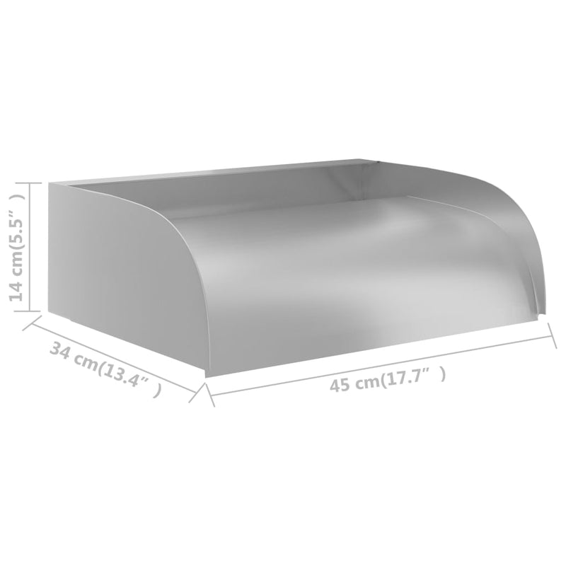 SolPatio Cascada con LED en Acero Inoxidable 304 45x34x14 cm Plata - Image 16 of 22
