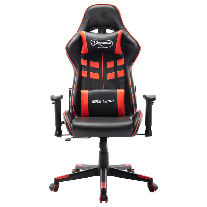 vidaXL Sedia da Gaming Rossa e Nera in Similpelle - Image 1 of 6