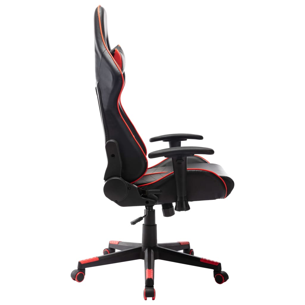 vidaXL Sedia da Gaming Rossa e Nera in Similpelle - Image 2 of 6