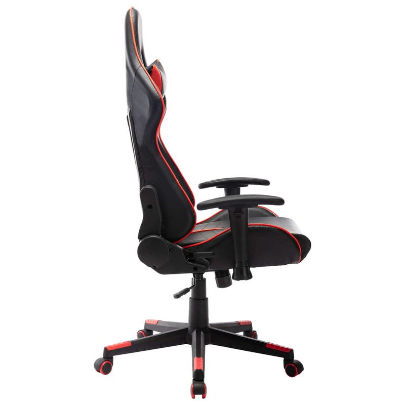 vidaXL Sedia da Gaming Rossa e Nera in Similpelle - Image 2 of 6