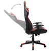 vidaXL Sedia da Gaming Rossa e Nera in Similpelle - Image 3 of 6