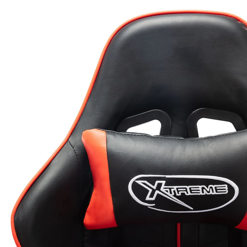 vidaXL Sedia da Gaming Rossa e Nera in Similpelle - Image 4 of 6