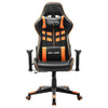 vidaXL Sedia da Gaming Nera e Arancione in Similpelle - Image 1 of 6