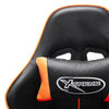 vidaXL Sedia da Gaming Nera e Arancione in Similpelle - Image 4 of 6