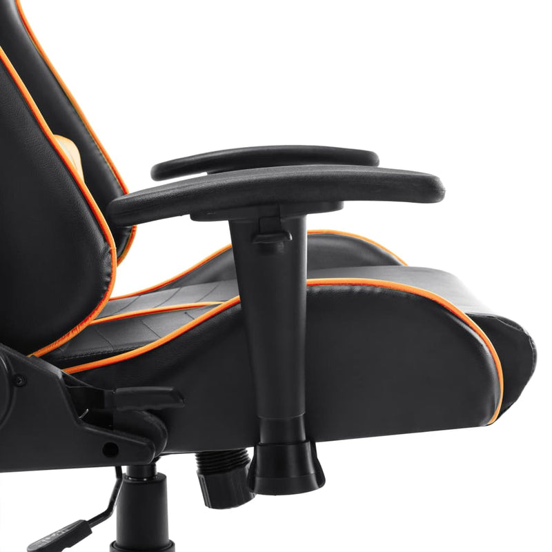 vidaXL Sedia da Gaming Nera e Arancione in Similpelle - Image 5 of 6
