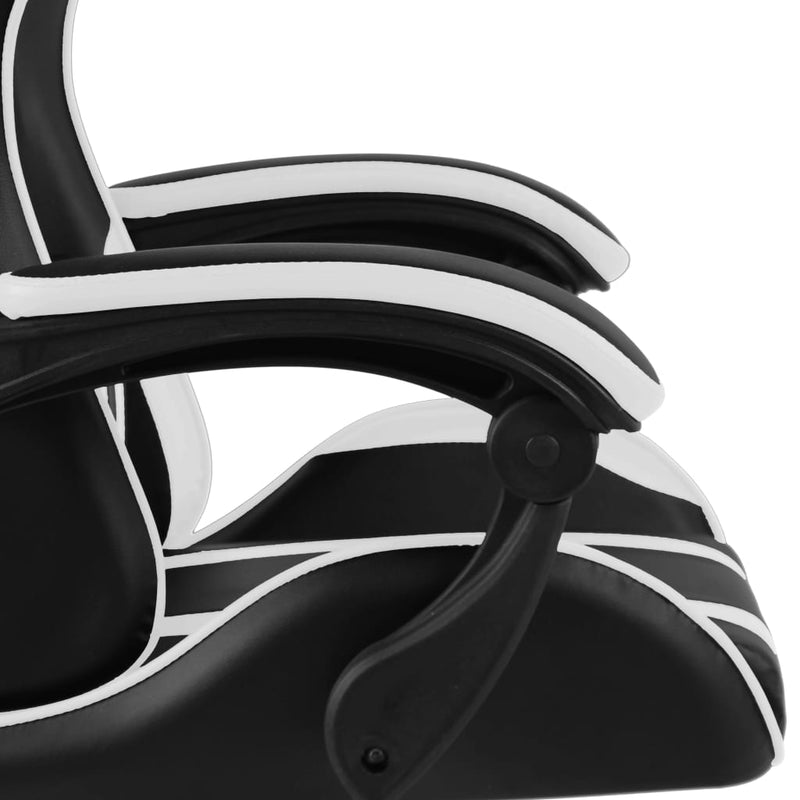 vidaXL Sedia da Gaming Nera e Bianca in Similpelle - Image 6 of 10