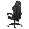 vidaXL Sedia da Gaming Nero e Rosso Vino in Similpelle - Image 2 of 4