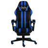 vidaXL Sedia da Gaming con Poggiapiedi Blu e Nera in Similpelle - Image 1 of 4
