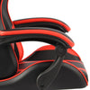 vidaXL Sedia da Gaming con Poggiapiedi Nero e Rosso in Similpelle - Image 3 of 4